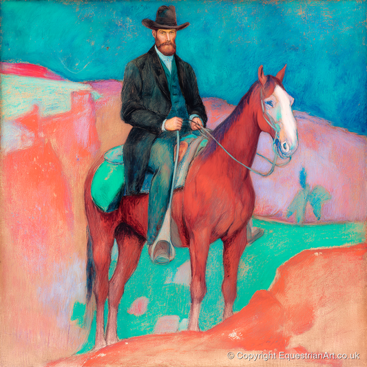 The Painted Frontier - western horse art print and canvas by Lawrence Gable A.I