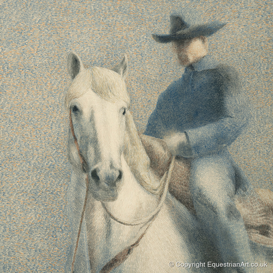 The Quiet Western - western horse art print and canvas by Arthur Sterling A.I