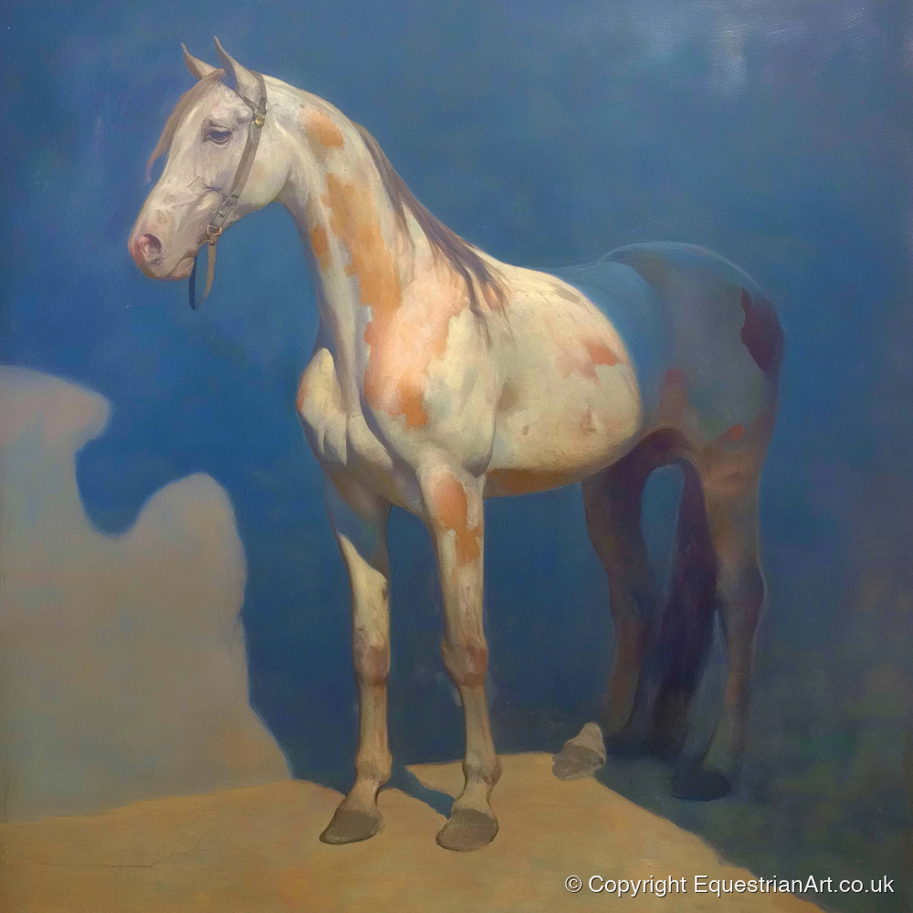The Soulful Skewbald - horse breed art print and canvas by Alistair Rhodes A.I