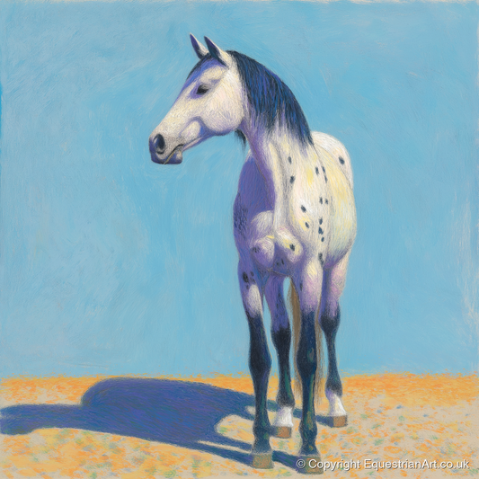 The Sunlit Appaloosa - horse breed art print and canvas by Imogen Spencer A.I