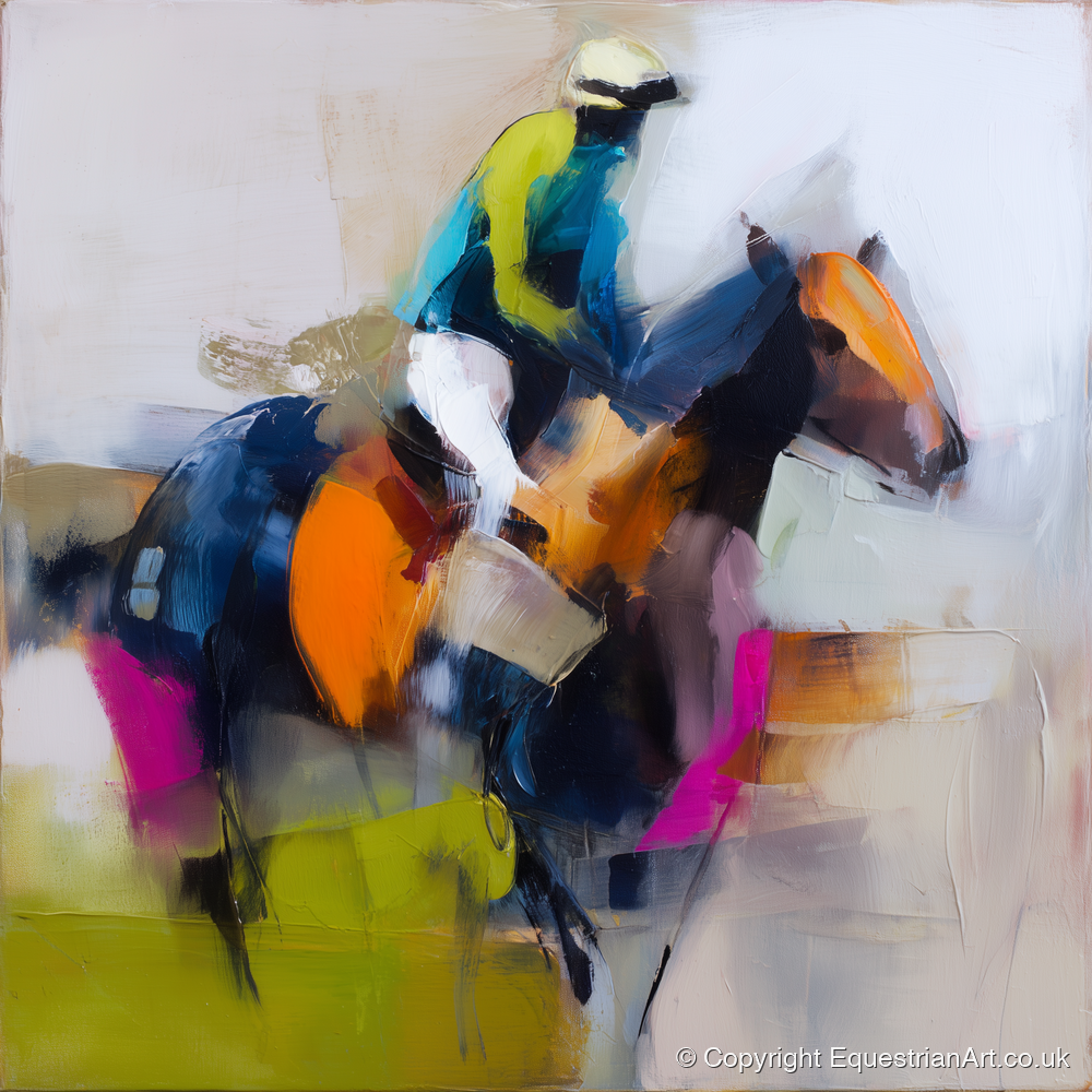 The Vivid Furlong - racing horse art print and canvas by Warren Yates A.I