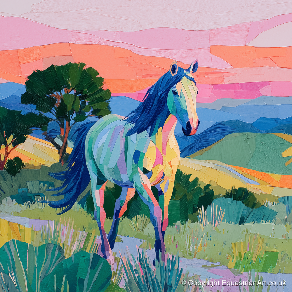 The Vivid Stride - horse breed art print and canvas by Sylvia Carmichael A.I
