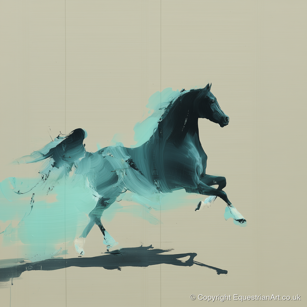 Vivid Arabian Energy - horse breed art print and canvas by Callum Ross A.I